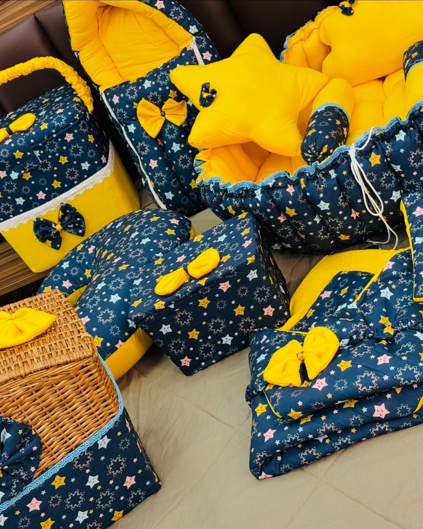 Bedding Set Sleeping Bag & Mosquito Net Gadda Combo Set of 3 Under The Sea Print - Image 2