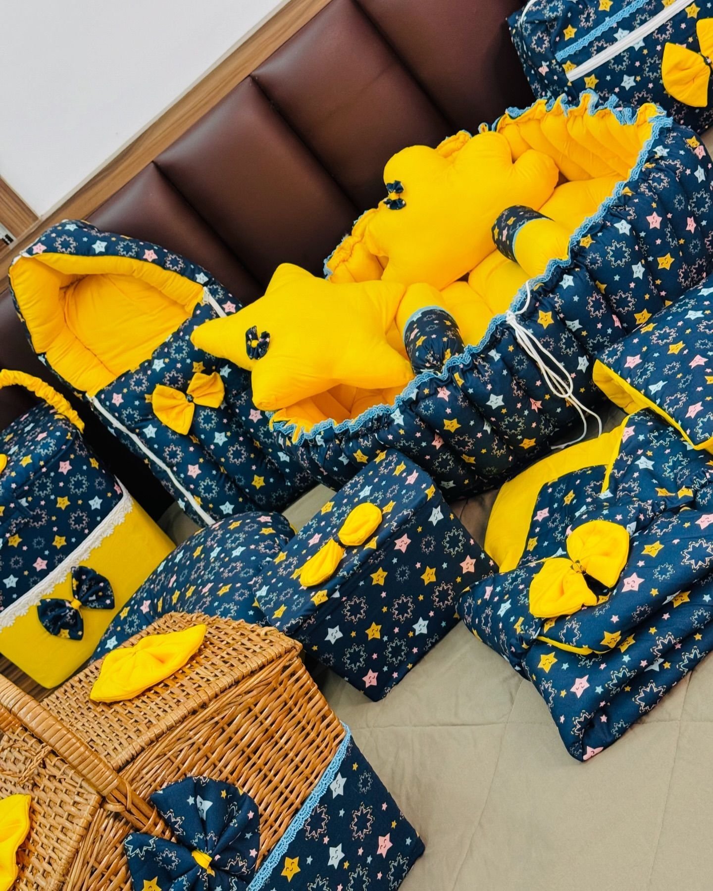 Bedding Set Sleeping Bag & Mosquito Net Gadda Combo Set of 3 Under The Sea Print - Image 3