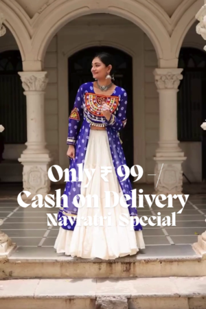 ✦ Navratri Glow ✦ Heritage Mirror Work Kurti ❖ Flared Lehenga Edition ✺