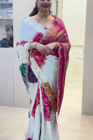 Radiant Love – Karwa Chauth Glow Saree