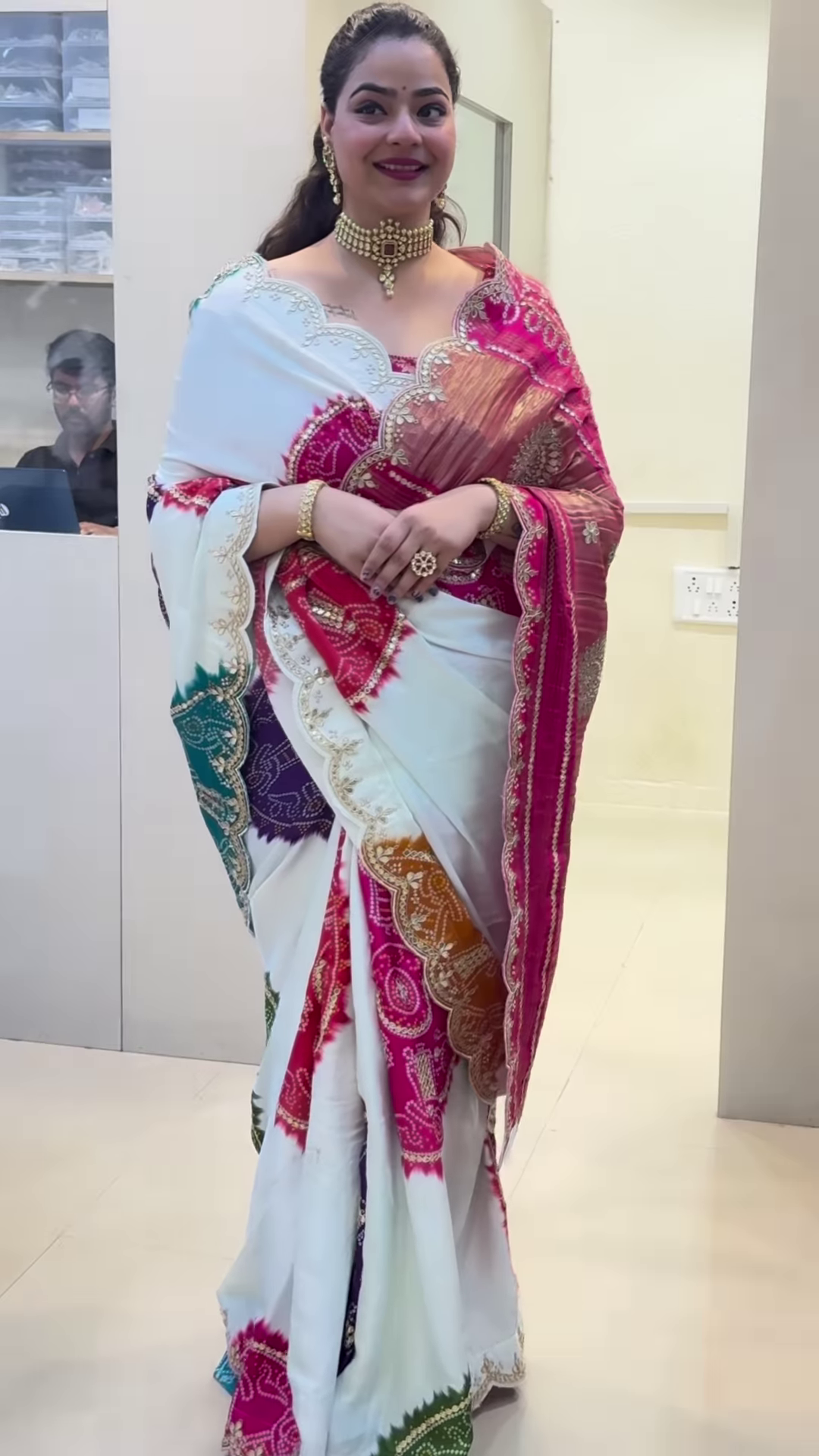 Radiant Love – Karwa Chauth Glow Saree