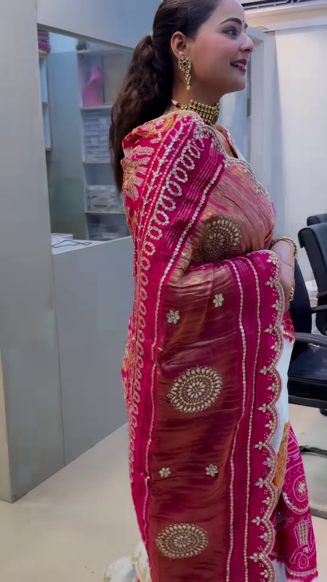 The Divine Red Saree – Symbol of Love & Power - Image 2